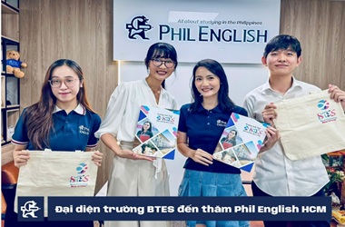 Đại diện trường Anh ngữ BTES thăm văn phòng Phil English HCM vào tháng 9/2025