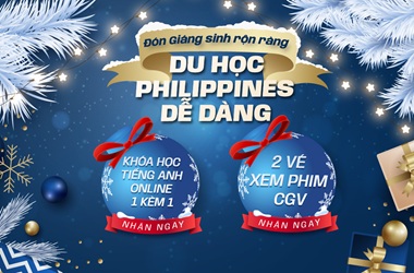 Giáng sinh rộn ràng - Du học Philippines dễ dàng với Combo quà tặng mùa lễ hội